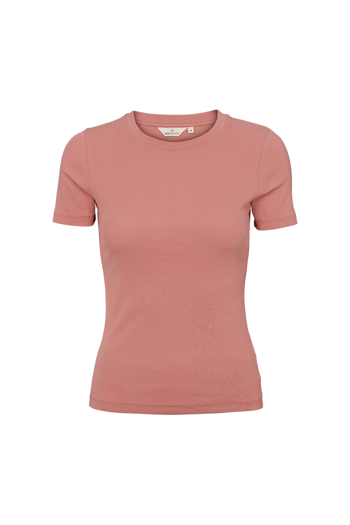 Basic Apparel Ludmilla O-Neck T-shirts 282 Old Rose